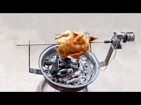 Download MP3 Making a Simple Chicken Grill Machine using Old Car Wheel