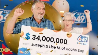 34 MILLION LOTTO WINNERS Northern Ontario couple are latest Gold Ball millionaires