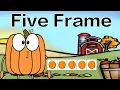 Thanksgiving Five Frame Subitizing Math Brain Break