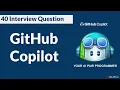 GitHub Copilot Interview 40 Questions and answers S3CloudHub