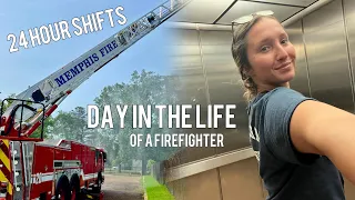 Day In The Life of a FireFighter / 24 hour shifts/ Vlog /
