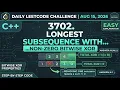 LeetCode 3702 Longest Subsequence With Non-Zero Bitwise XOR C Daily Challenge Today