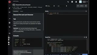 codewars python Remove First and Last Character