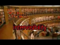 What does intervisibility mean