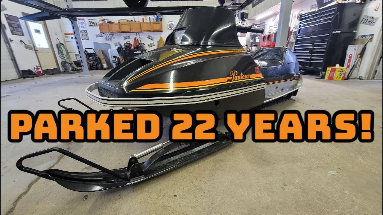 FORGOTTEN Vintage Arctic Cat Pantera Snowmobile - Will It RUN AND RIDE again?