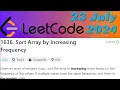 LeetCode Problem 1636 Sort Array by Increasing Frequency C Language 23 July 2024
