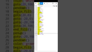Italy flag by using python