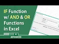 Excel IF function combined with AND and OR functions by Chris Menard