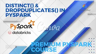 distinct dropDuplicates in PySpark Apache Spark