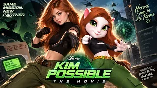 KIM POSSIBLE dress up challenge | My Talking Angela 2 💚🖤 #kimpossible #kimpossiblecosplay