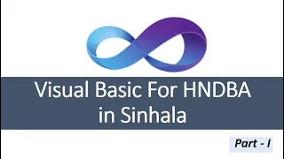 Visual Basic in Sinhala for HNDBA part-1