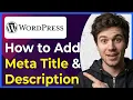 How to Add Meta Title and Description in Wordpress Step-By-Step 2026 guide