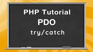 Php Pdo In Hindi Php Try Catch Error Handling Pdo Error Handling