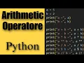 Python Arithmetic Operators Mastering Arithmetic Operations in Python