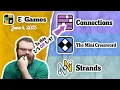 NYT Connections Mini Crossword and Strands June 4 2025