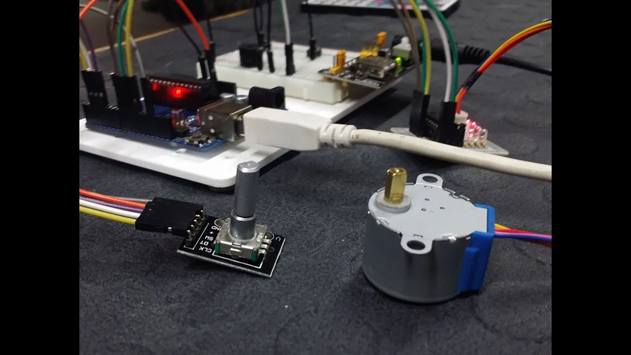 Control a Stepper Motor using an Arduino and a Rotary Encoder - Tutorial - Part 1