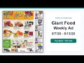 Giant Food Weekly Ad 26 - 26 Top Deals