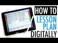 How to Digital Lesson Plan With An iPad PLAN WITH ME