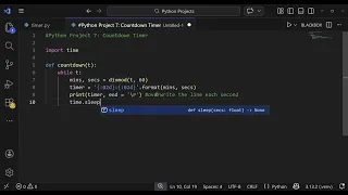 Python Countdown Timer - Build it in under 10 minutes