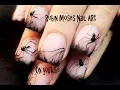 Spider Nails Easy 3d Halloween Glow in the Dark Nail Art Design Tutorial