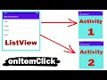 ListView in Android Open New Activity on click items 2024 Android Studio