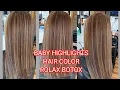 ASH BROWN COLOR INUNA KO ANG HIGHLIGHTS BAGO KO KINULAYAN HAIR COLOR TUTORIAL