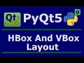 4 PyQt5 HBox Layout And VBox Layout