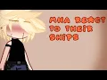 MHA characters react to their ships My au