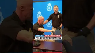 Omaha Police Demonstrate Electric Shock Gloves Used by School Resource Officers