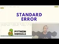 Standard error in Python