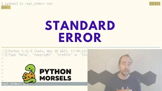 Standard error in Python