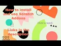 How to install and use scratch addons on chrome