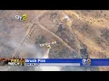 Two-Alarm Brush Fire Erupts In Simi Valley