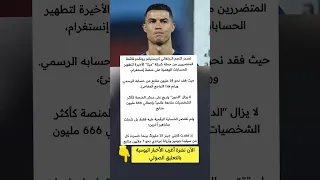 تصدر النجم البرتغالي كريستيانو رونالدو قائمة المتضررين من حملة شركة  ميتا  الأخيرة  ملهمون دندنها