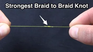 strongest braid to braid fishing knot modified double uni knot 