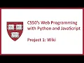 CS50 s Web Programming with Python and JavaScript - Project 1 Wiki