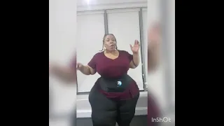 WIDE HIPS SSBBW AFRICAN NNEKA DANCEING IN HER OFFICE PT 7