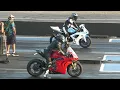 Download Lagu Ducati Panigale V4 vs Suzuki GSXR 1000 - motorbikes drag racing