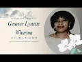Celebration of Life for Genever Lynette Wharton October 9 2025