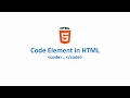 Code Element in HTML