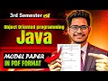 Object Oriented Programming Using Java Model Papers 3rd Sem Computer science Model Papers