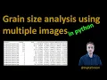 34 - Grain size analysis in Python using watershed