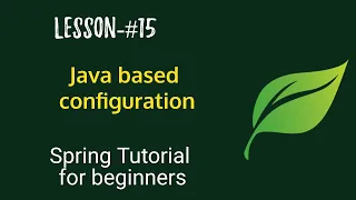 Spring Boot tutorials Spring boot full course - Java based Configuration