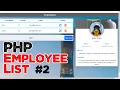 Employee or customer list in PHP part 2 Source code Beginner level Quick programming tutorial