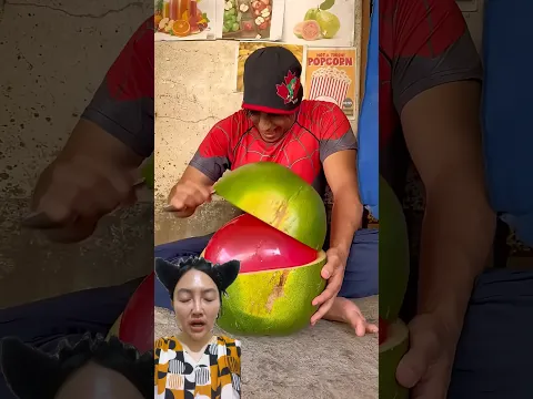 Semangka isi Balon ⁉️😱😍 #viral #funny #shorts #fyp