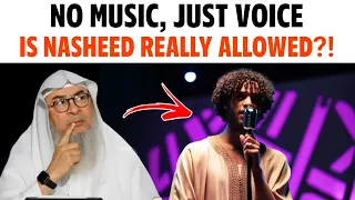 can we listen to men singing nasheed without musical instruments sheikh assim al hakeem 