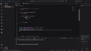 JavaScript Problem Solving for Beginners Count Positive Numbers Find Smallest Number