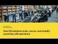 How DDI solutions scale secure and simplify university LAN operations