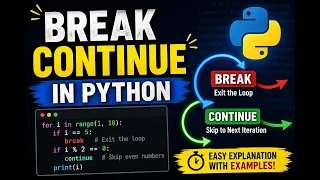 Break Continue in Python Control Loop Execution Easily