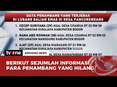 Data Penambang yang Terjebak di Lubang Galian Emasi di Desa Pancurendang